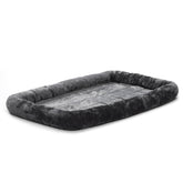 MidWest QuietTime cama para perros con bolsters gris para descanso cómodo