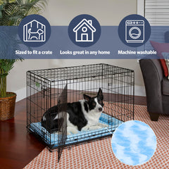 QuietTime XXS de MidWest: cama con bolsters acolchados para soporte de cuello.