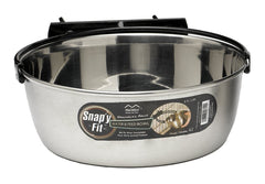 MidWest Snap'y Fit tazon acero inoxidable evita derrames durante la comida para perros grandes