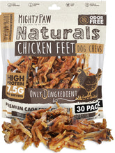 Mighty Paw Naturals patitas de pollo secas, snack natural para perros