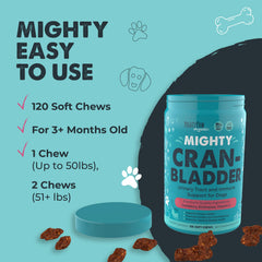 Mighty Paw sabor bacon facilita la incorporación diaria en la rutina del perro.
