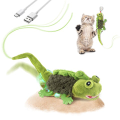 Migipaws Lagartija activada por toque para gatos, fomenta juego y ejercicio