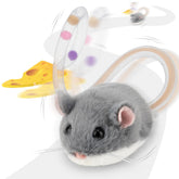 Migipaws Migimouse rodante 360 para gatos de interior, entretenimiento constante y juego activo.