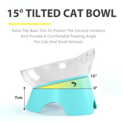 MILIFUN diseño de plato elevado para gatos facilita limpieza y uso diario.