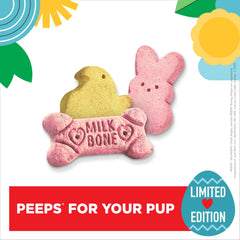 Milk-Bone PEEPS: forma de pollito para perros, añade diversión.