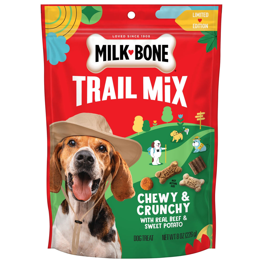 Milk-Bone Trail Mix empaque frontal para almacenamiento fácil