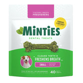 Minties hueso dental para perro pequeño ayuda a limpiar al masticar.