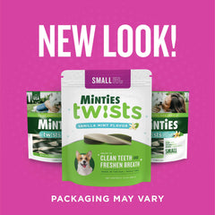 Minties Twists, reducción de placa y tartar durante la masticación diaria.
