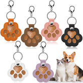 Mity Rain llavero con pelo de perro y cápsula transparente para preservar un recuerdo.