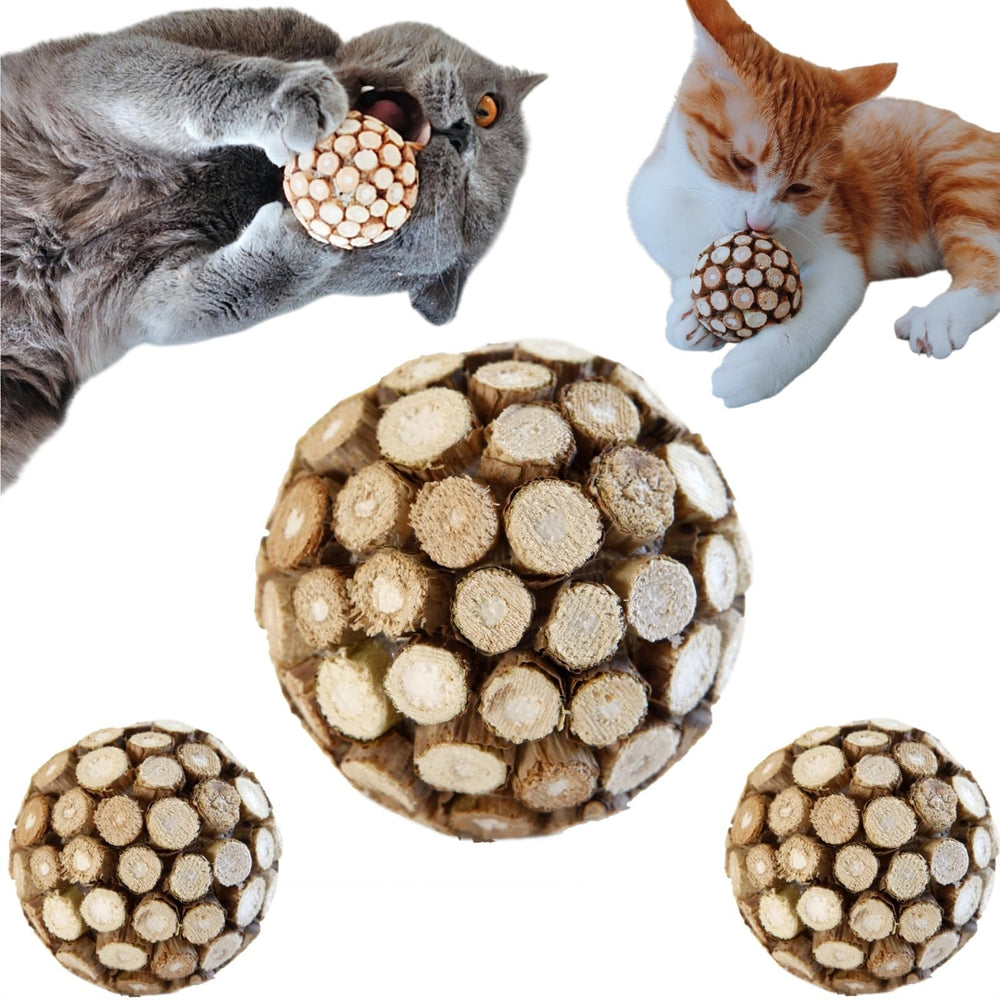 Miwoowim bola para gatos con fruto de gall, aroma atrayente para juego