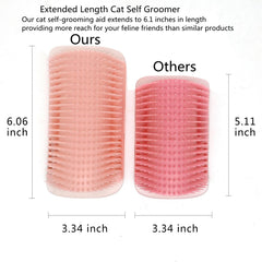 Miwoowim cepillo de cerdas suaves para gato, ofrece masaje suave y cómodo.