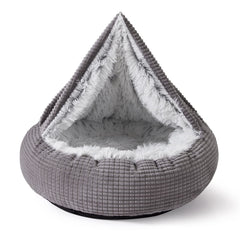 MIXJOY cama dona con manta: refugio cálido para acurrucarse.