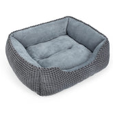 La cama MIXJOY gris rectangular general ideal para descanso cómodo en casa