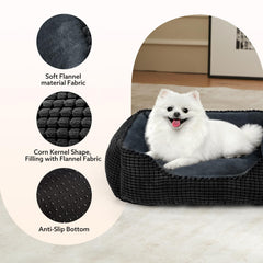 Cama MIXJOY de material flannel suave para piel sensible.