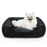 Cama MIXJOY para perros medianos con diseño rectangular ergonómico para descanso cómodo.