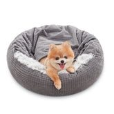 MIXJOY cama para perro pequeño cueva-capucha; refugio cálido para siestas.