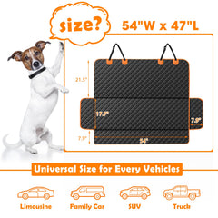 MIXJOY cubierta antideslizante para asiento trasero evita movimientos del perro durante el viaje