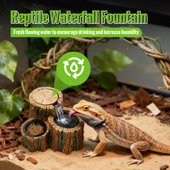 MIXJOY dispensador y comedero para reptiles: optimiza espacio en el terrario.