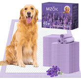 MIZOK almohadillas cachorros 28x34 con aroma lavanda para absorción eficiente