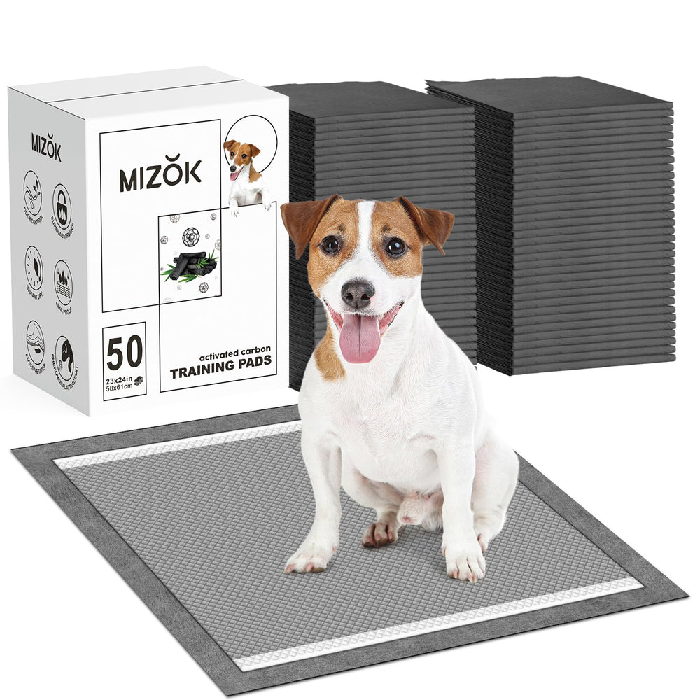 MIZOK almohadillas para perros, vista frontal 23x24, absorción rápida para entrenamiento.