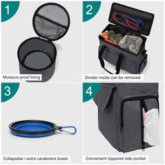 Modoker cuencos plegables de silicona, aptos para lavavajillas y fáciles de usar.