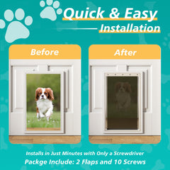 MOLYLY panel desplegable para puerta de perro, flexible y duradero