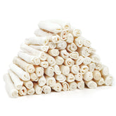 MON2SUN Rollos de hueso crudo torcidos para perros pequeños, mordida duradera
