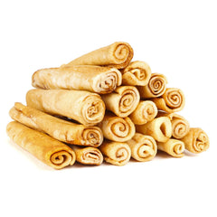 MON2SUN rouleaux rawhide pour chien, 6-5 pouces, occupe durablement les petits chiens.