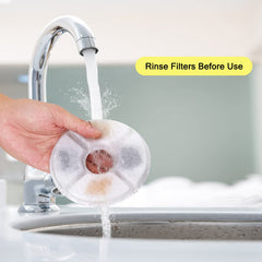 Agua más fresca con filtro Monsin para fuente de gatos.
