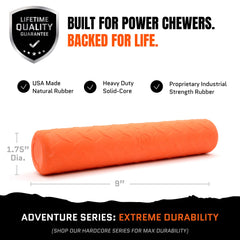 Monster K9 Indestructible Stick: hecho en EE. U. U. con caucho no tóxico.