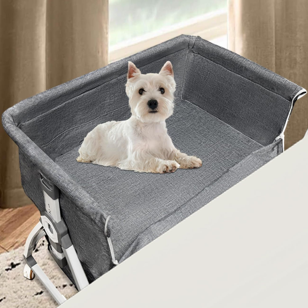 Montex cama lateral para perros con ajuste de altura para alinear con tu cama