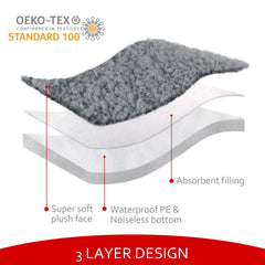 Moonsea funda cama perro con ajuste elástico, cubre hasta 27x36 pulgadas.