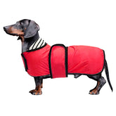 Morezi impermeable para dachshund de lomo largo, protección ligera contra la lluvia.