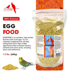 Textura suave de Morning Bird Eggfood, adecuada para aves que prefieren mezclas delicadas.