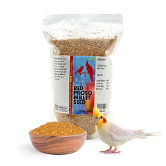 Morning Bird Red Proso Millet: bolsa de 1,5 lb con nutrición equilibrada para aves
