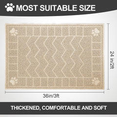 Motsamla diseño captura-arena para gatos, mantiene la arena dentro de la alfombrilla.