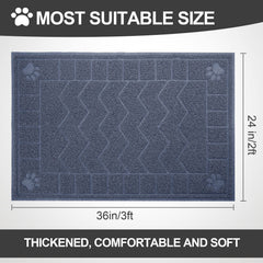 Motsamla tapis-litiere-chat-grand-format: grande surface pour plus de capture et moins de débris.