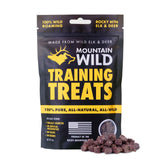 MOUNTAIN WILD friandises wapiti-venaison dans sachet, récompense naturelle pour chien.