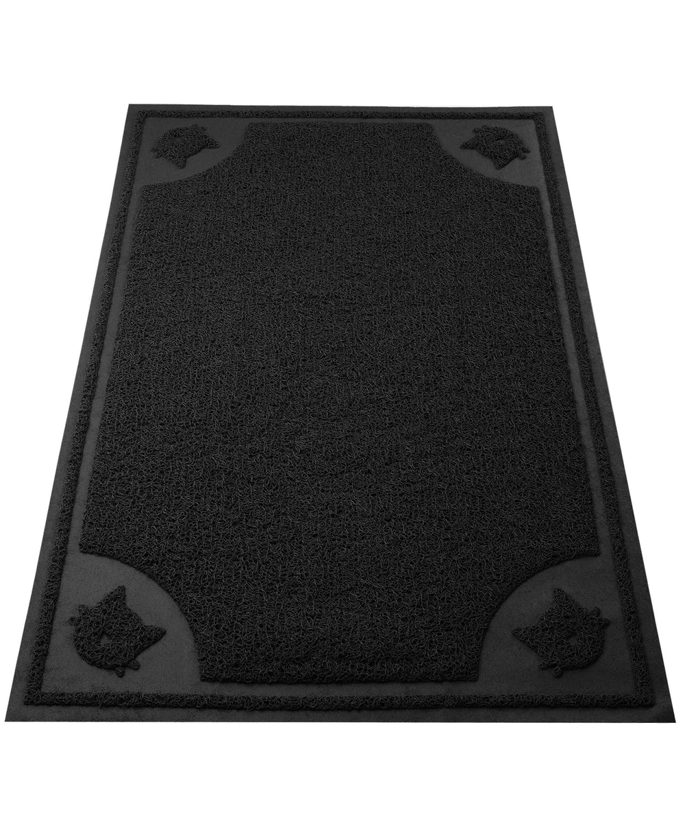 Alfombra para caja de arena Mr. Pen, vista frontal, captura residuos de forma eficaz.