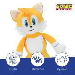 Multipet Sonic Tails, juguete para perro con efecto crinkle para explorar.