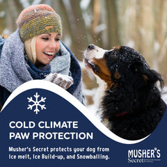 Aplicación fácil de Musher's Secret para patitas en todas las estaciones.