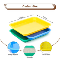 Caja MUWUZOYT para gatitos en colores variados para identificar cada mascota.