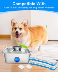 MyfatBOSS ocho prefiltros para fuente de perros aseguran filtración inicial eficiente.