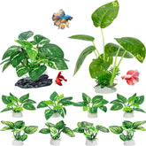 MyLifeUNIT plantas silk acuario grande: refugio seguro para bettas y decoración natural