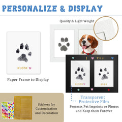 MYPAWLETS papel de impronta para huellas duraderas.