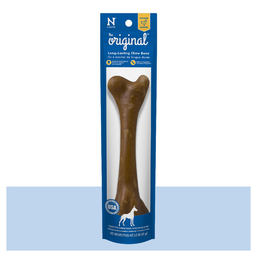 N-Bone hueso masticable grande para masticar diariamente.