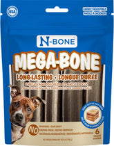 N-Bone Mega-Bone: hueso duradero con capa sabrosa para perros activos.