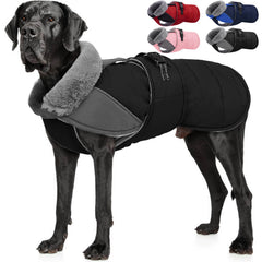 Nanaki abrigo para perro grande con forro de felpa, calor cómodo.