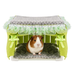 NAPLORD cama escondite para conejillo de indias en fieltro: refugio cálido para tu mascota.
