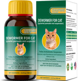 NateNatenight Desparasitante para gatos: vertido suave desde la botella para dosificación.